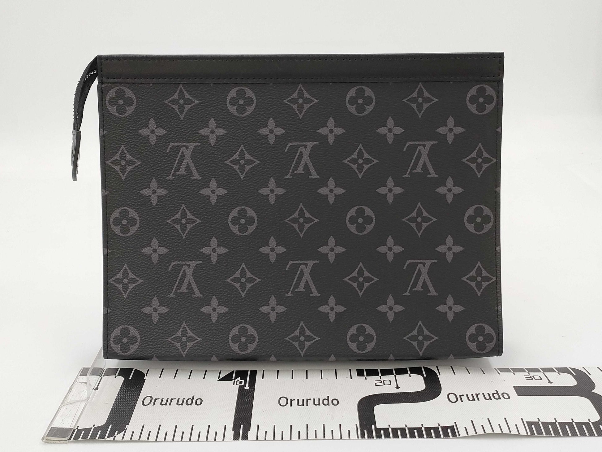 LOUIS VUITTON Monogram Eclipse Pochette Voyage MM Second Bag