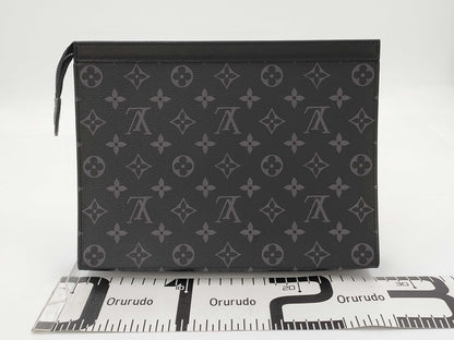 LOUIS VUITTON Monogram Eclipse Pochette Voyage MM Second Bag