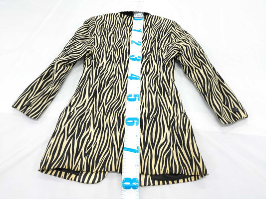 GIANNI VERSACE 1996 Zebra Print Tailored Jacket, Size 46