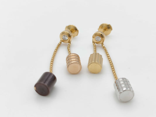 BOUCHERON Quatre YG/WG 750 8.4g Earrings 