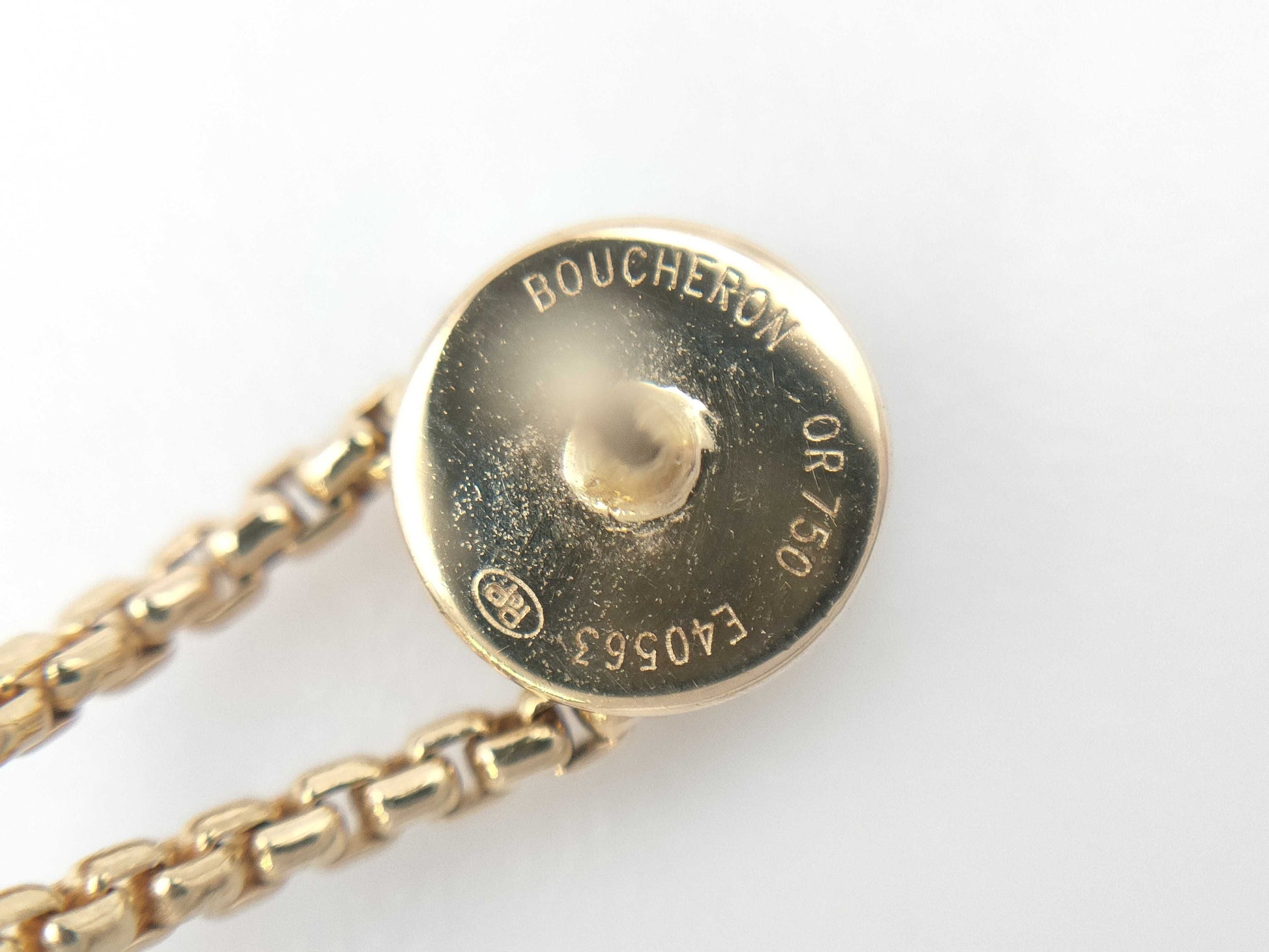 BOUCHERON Quatre YG/WG 750 8.4g Earrings 