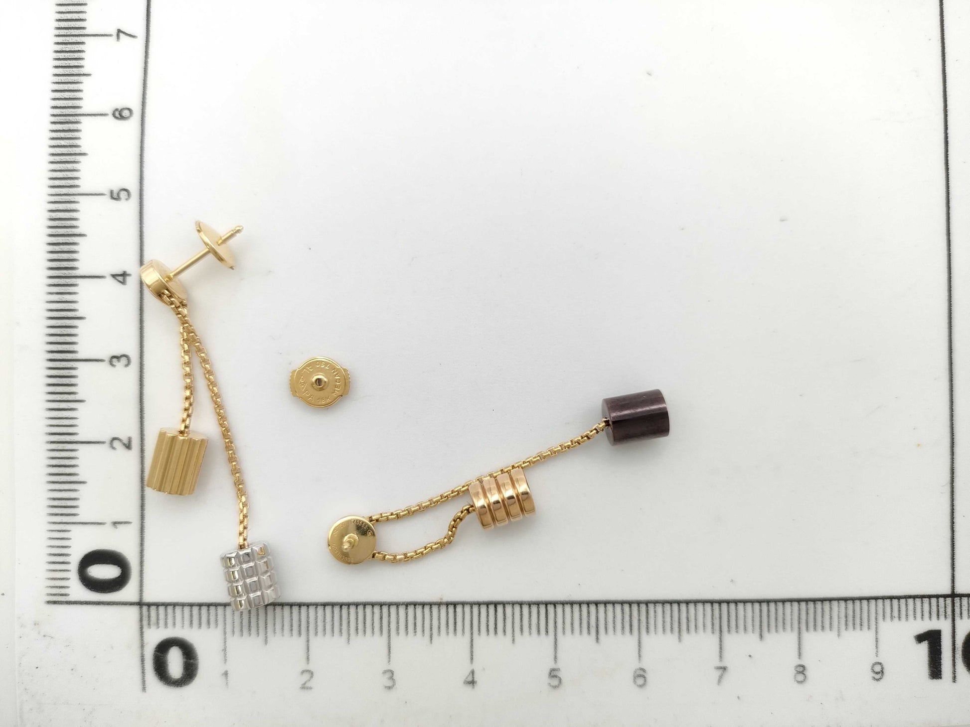 BOUCHERON Quatre YG/WG 750 8.4g Earrings 