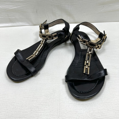 JIMMY CHOO JIMMY CHOO Metal Chain T-Strap Flat Sandals Size 35