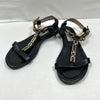 JIMMY CHOO JIMMY CHOO Metal Chain T-Strap Flat Sandals Size 35