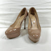 Sergio Rossi sergio rossi round toe patent leather platform pumps heel 35 1/2 pumps