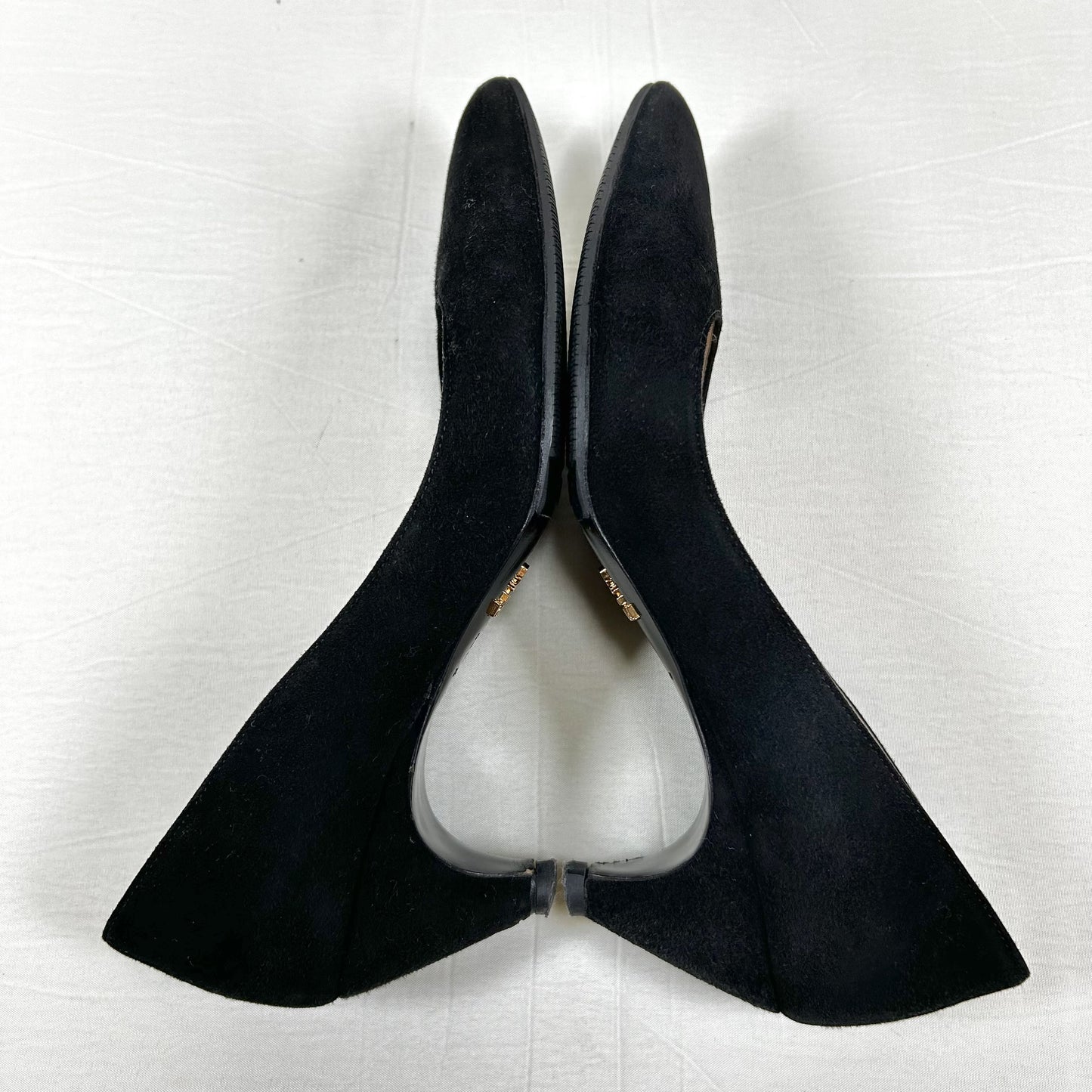 PRADA PRADA Suede Pointed Toe Pumps Size 35 1/2