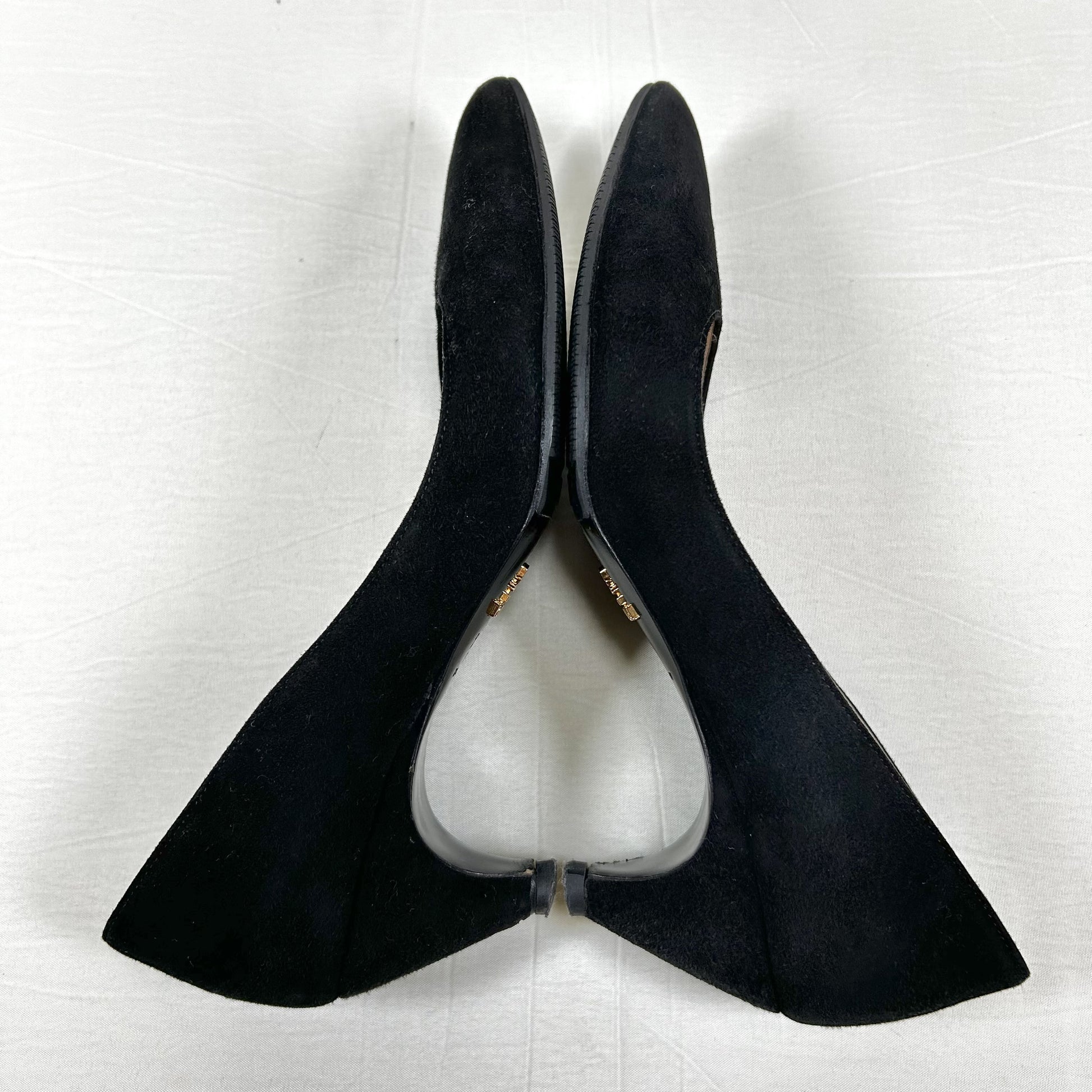 PRADA PRADA Suede Pointed Toe Pumps Size 35 1/2
