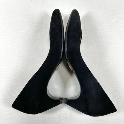 PRADA PRADA Suede Pointed Toe Pumps Size 35 1/2