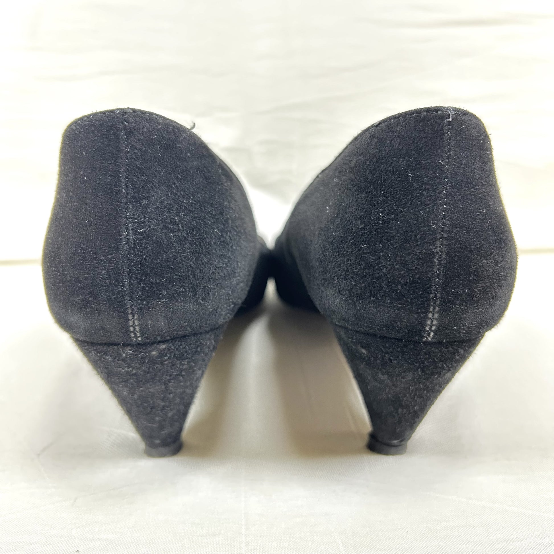 PRADA PRADA Suede Pointed Toe Pumps Size 35 1/2