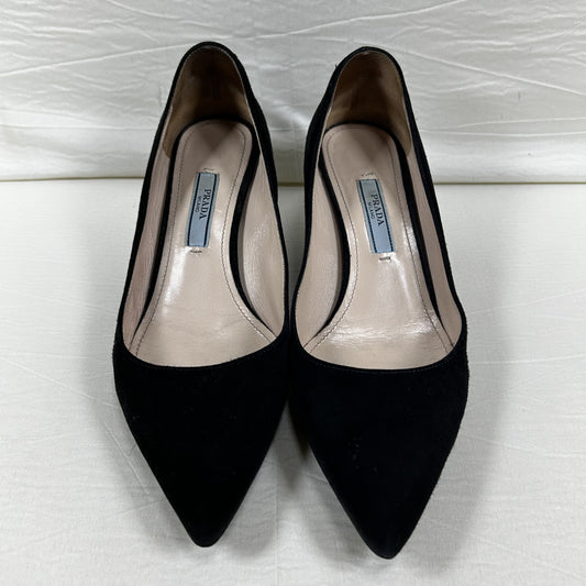PRADA PRADA Suede Pointed Toe Pumps Size 35 1/2