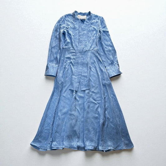 VALENTINO VALENTINO Dress Size 42 Toile Iconograph Jacquard Silk Midi Dress All-Over Print Dress