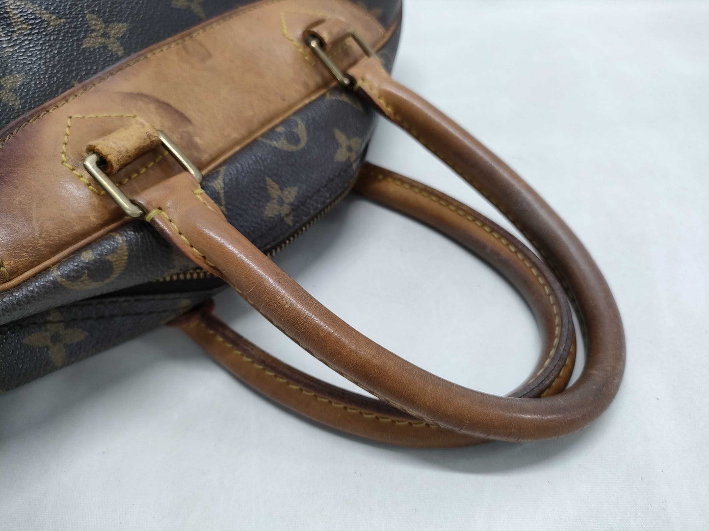 LOUIS VUITTON Damier Graphite Louis Vuitton Monogram Deauville Bag VI0924 Handbag