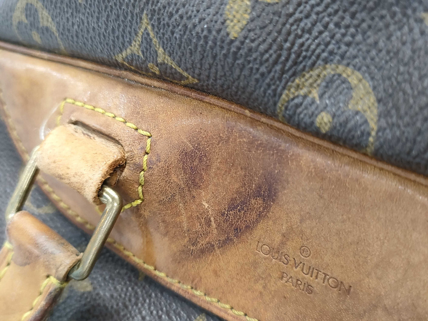 LOUIS VUITTON Damier Graphite Louis Vuitton Monogram Deauville Bag VI0924 Handbag