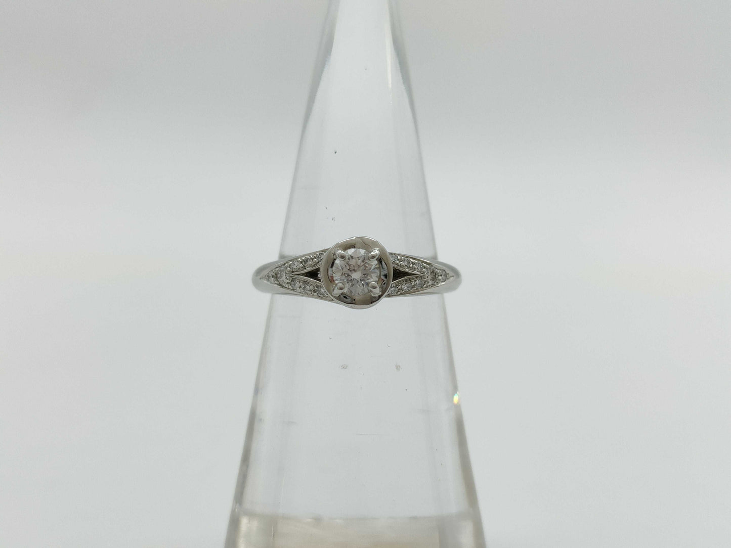 BVLGARI Solitaire Diamond PT950 5.0g Ring 