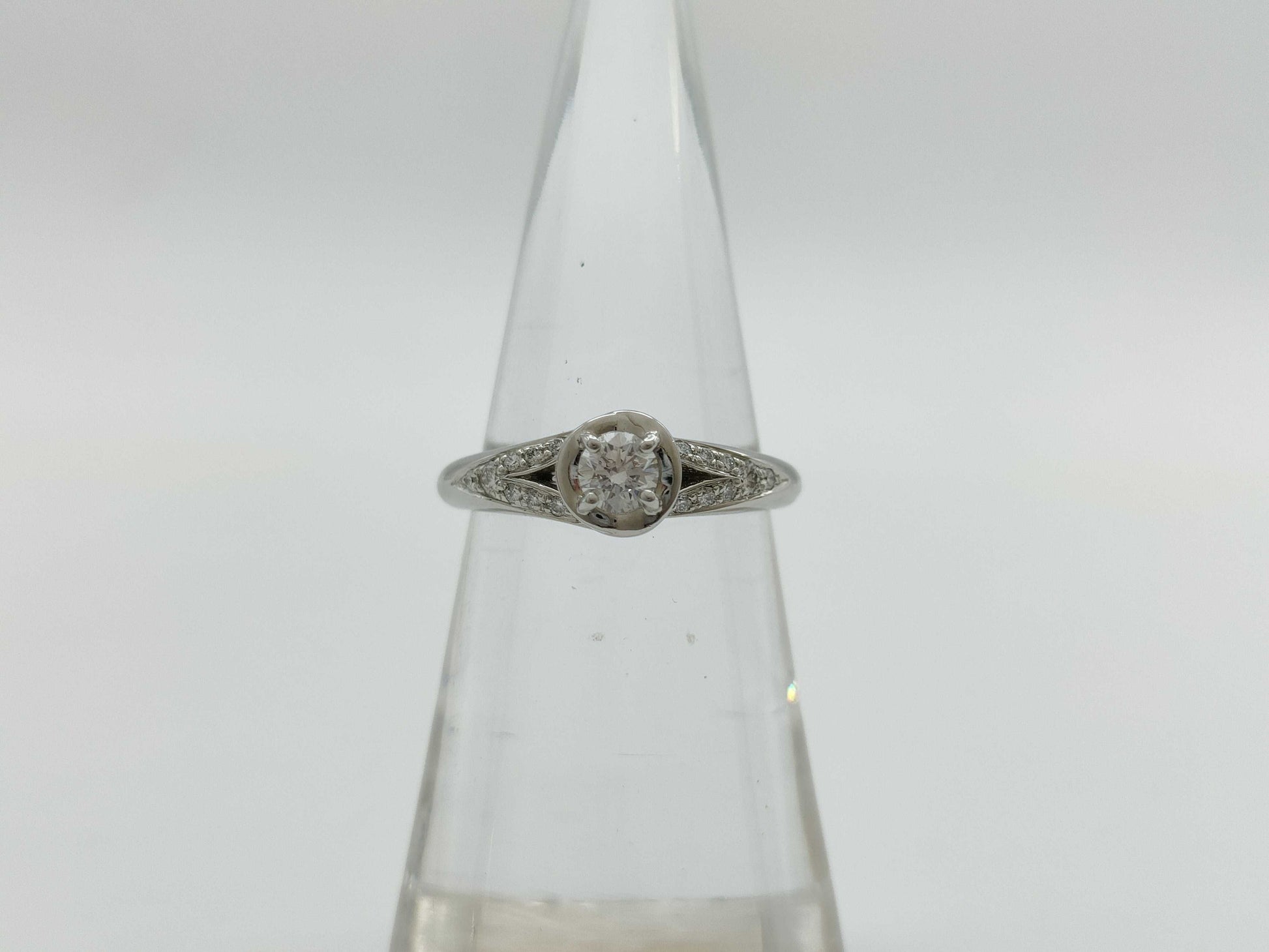 BVLGARI Solitaire Diamond PT950 5.0g Ring 