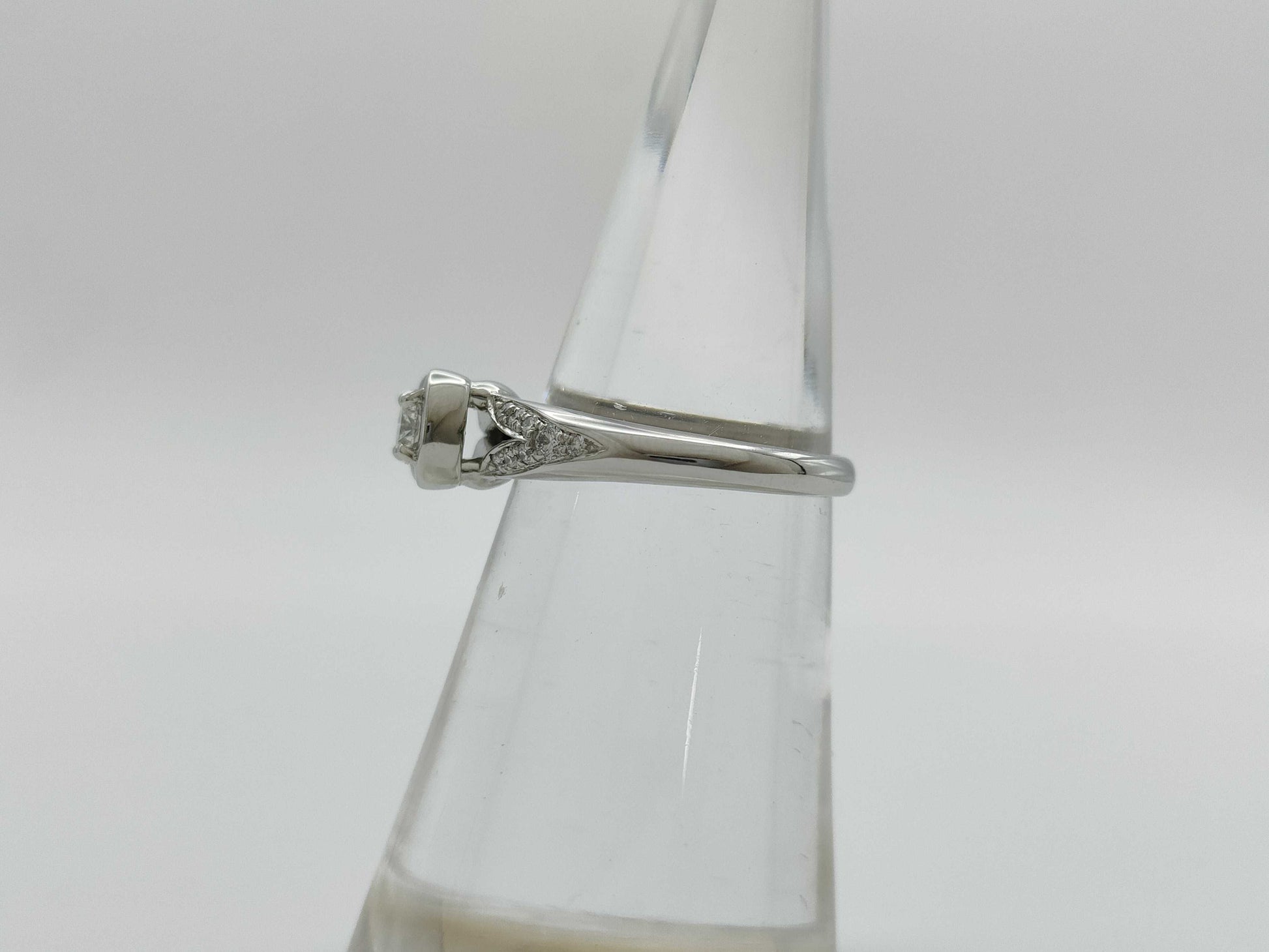 BVLGARI Solitaire Diamond PT950 5.0g Ring 