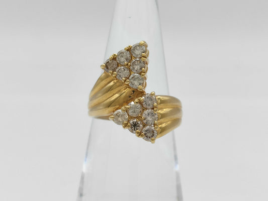 D1.03ct K18 3.9g Ring 