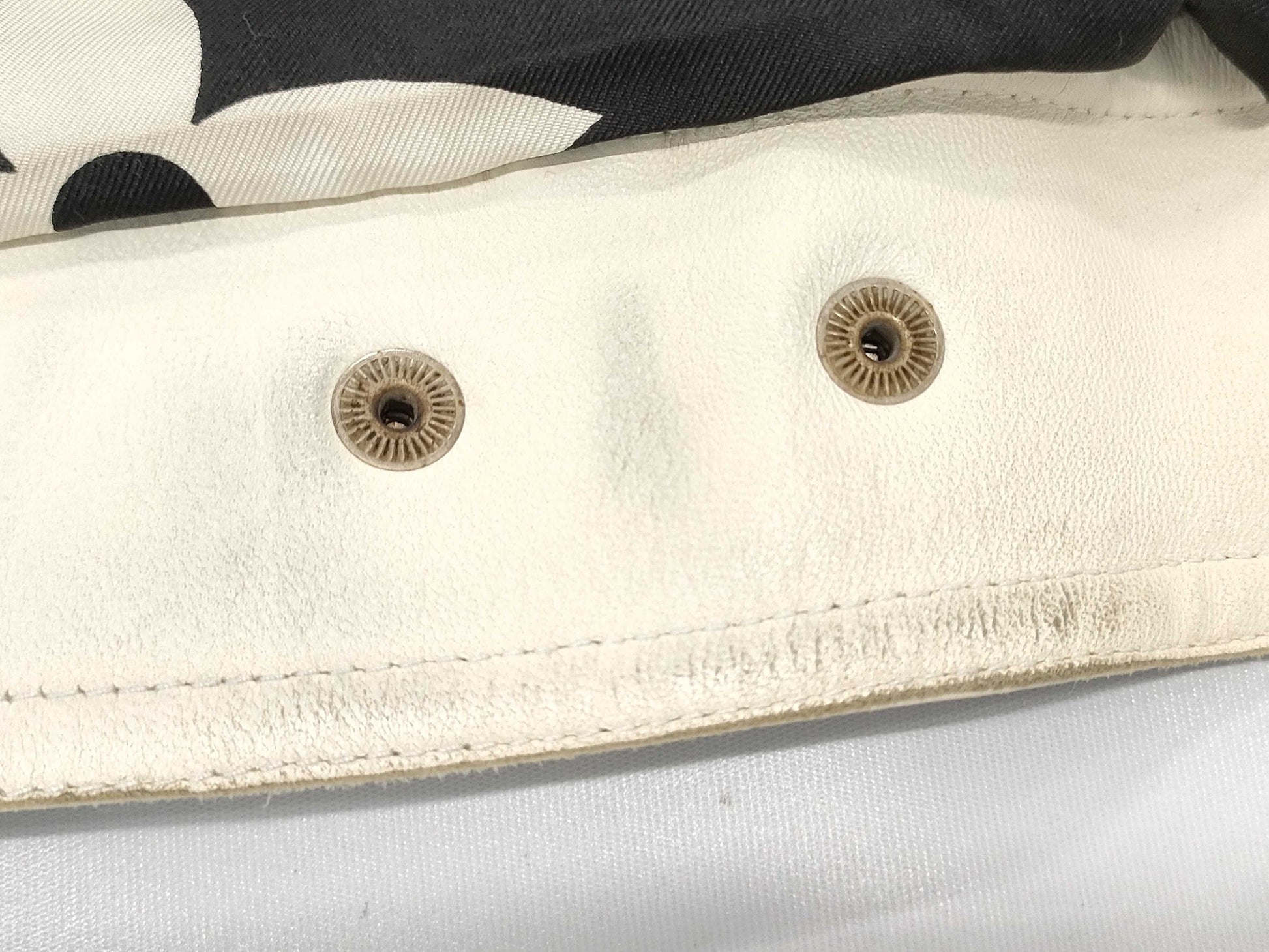LOUIS VUITTON Brand Apparel Lamb Leather Jacket Blouson White #34 Jacket