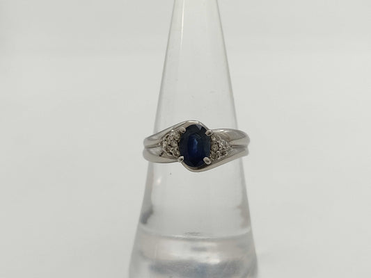 S1.00ct D0.12ct PT900 4.5g Ring 