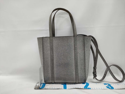 BALENCIAGA Everyday Shoulder Bag in Silver