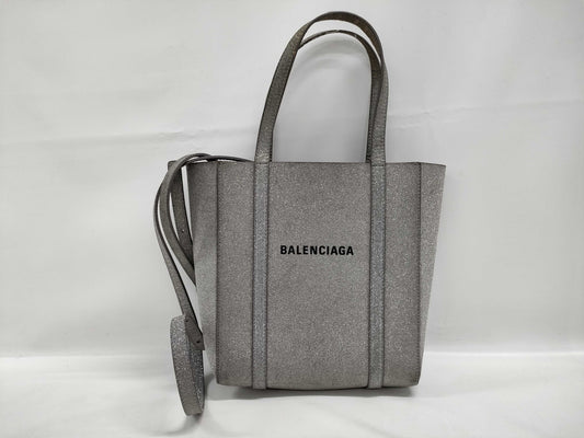 BALENCIAGA Everyday Shoulder Bag in Silver