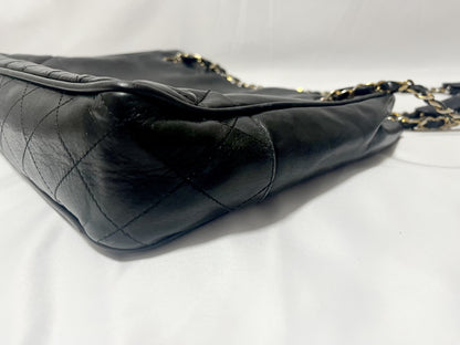 CHANEL Matelasse Shoulder Bag, Gold Hardware, Black, Seal #0 Series, Shoulder Bag