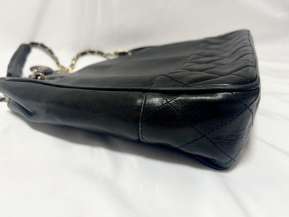 CHANEL Matelasse Shoulder Bag, Gold Hardware, Black, Seal #0 Series, Shoulder Bag