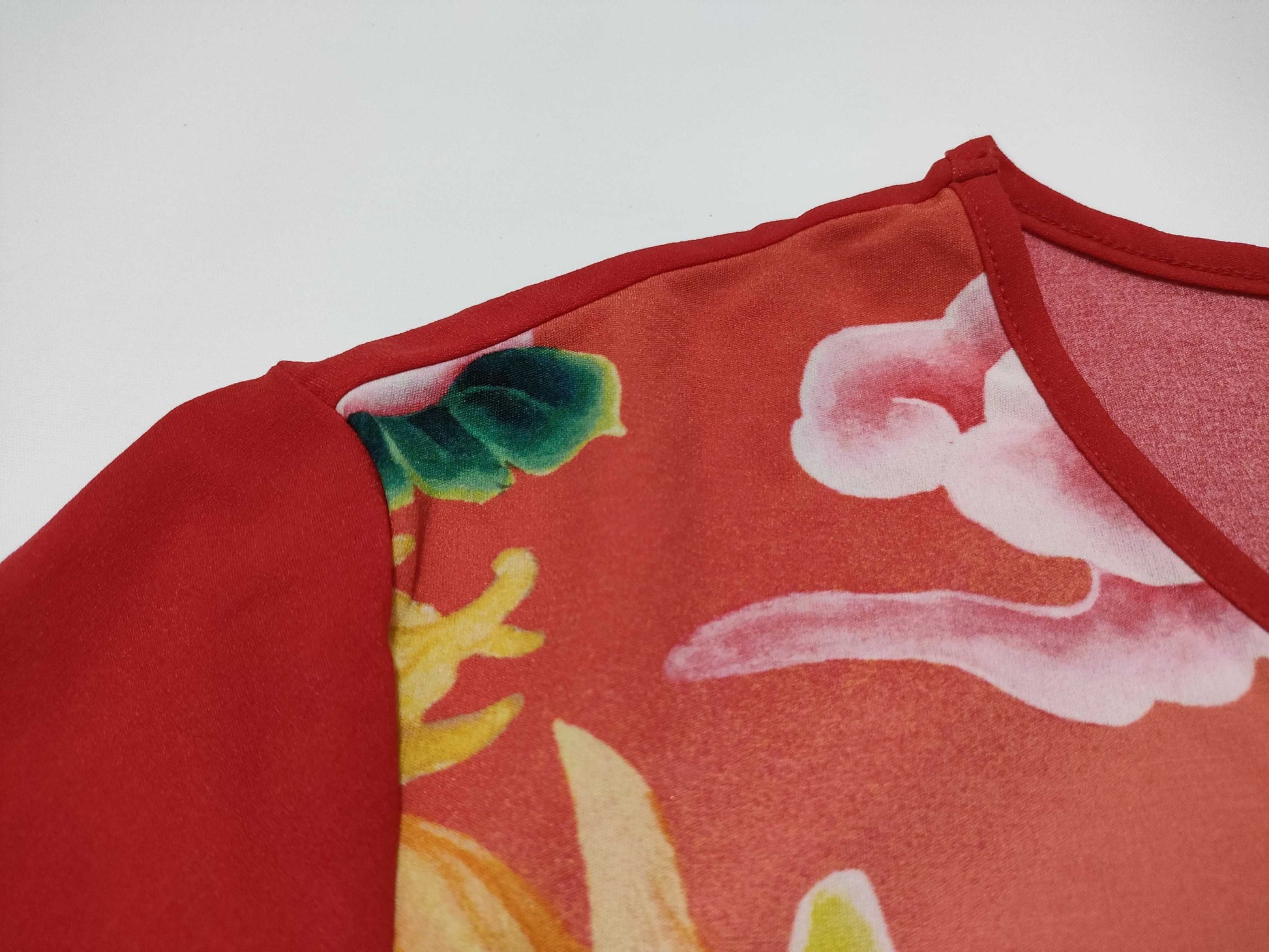 PLEATS PLEASE PLEATS PLEASE Chinese Dragon Top Cut and Sewn Top