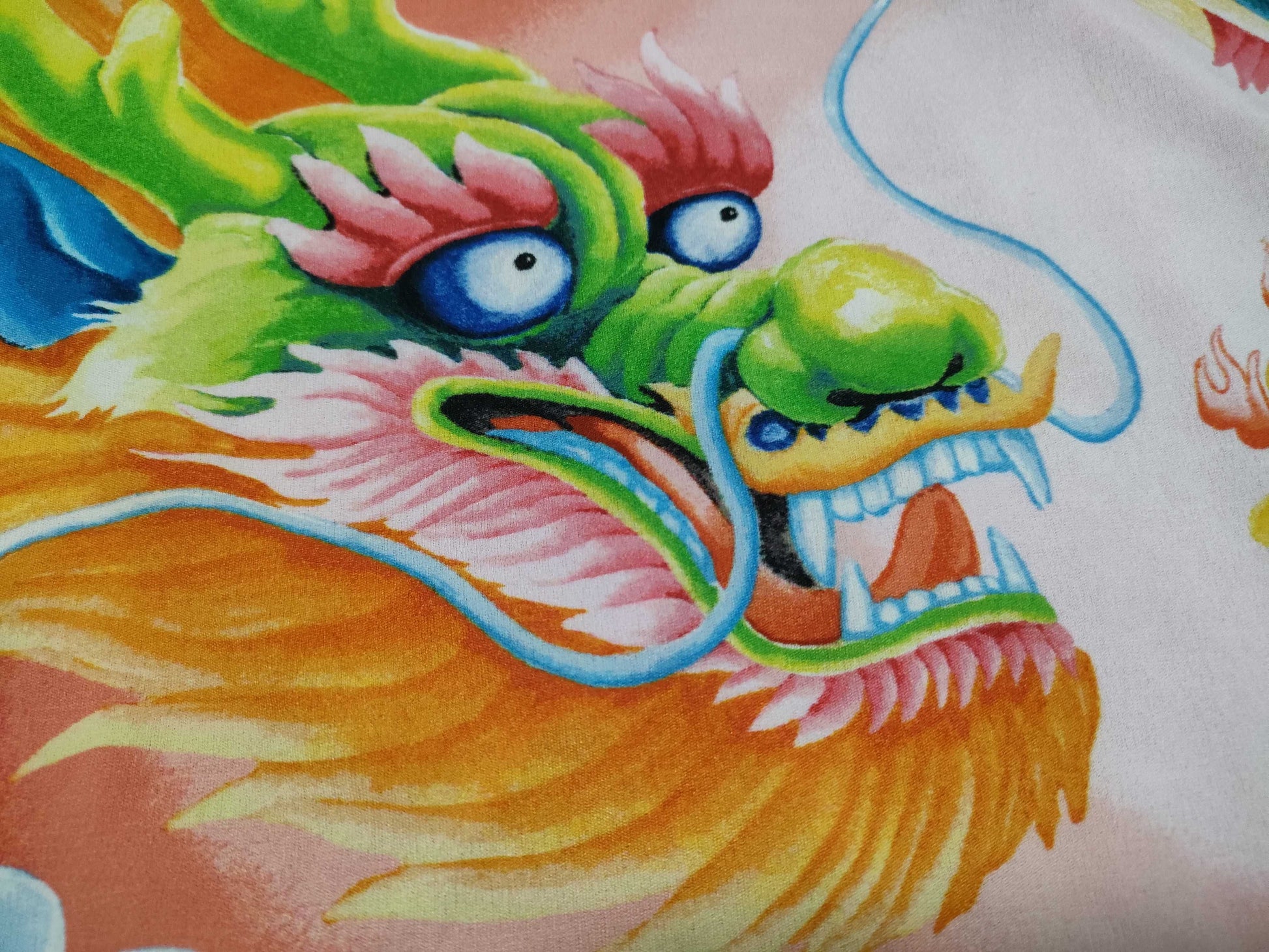 PLEATS PLEASE PLEATS PLEASE Chinese Dragon Top Cut and Sewn Top