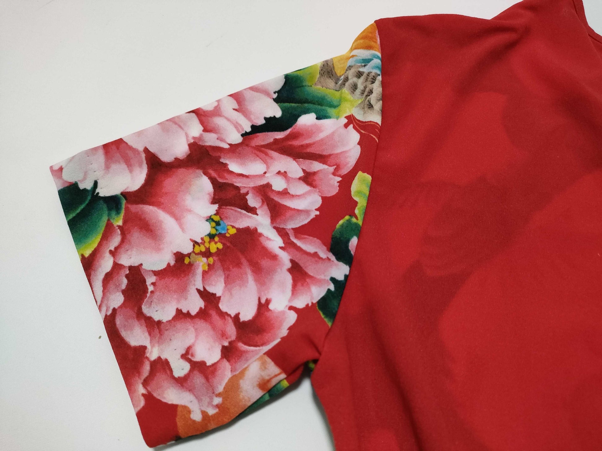 PLEATS PLEASE PLEATS PLEASE Chinese Dragon Top Cut and Sewn Top