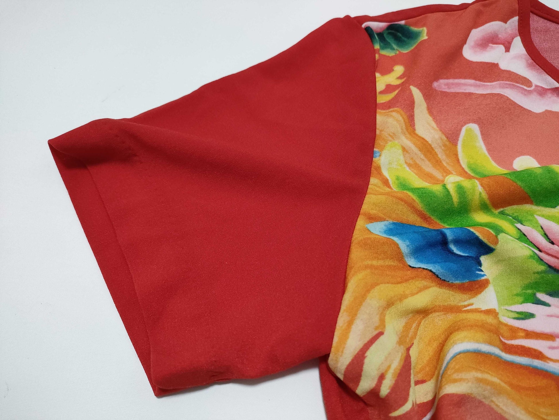 PLEATS PLEASE PLEATS PLEASE Chinese Dragon Top Cut and Sewn Top