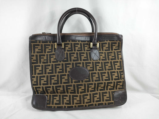 FENDI Zucca pattern FENDI handbag Zucca hardware handbag