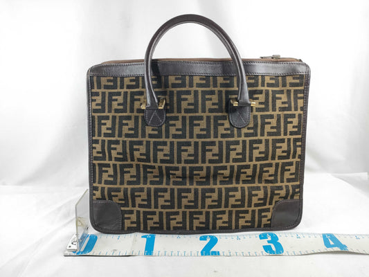 FENDI Zucca pattern FENDI handbag Zucca hardware handbag