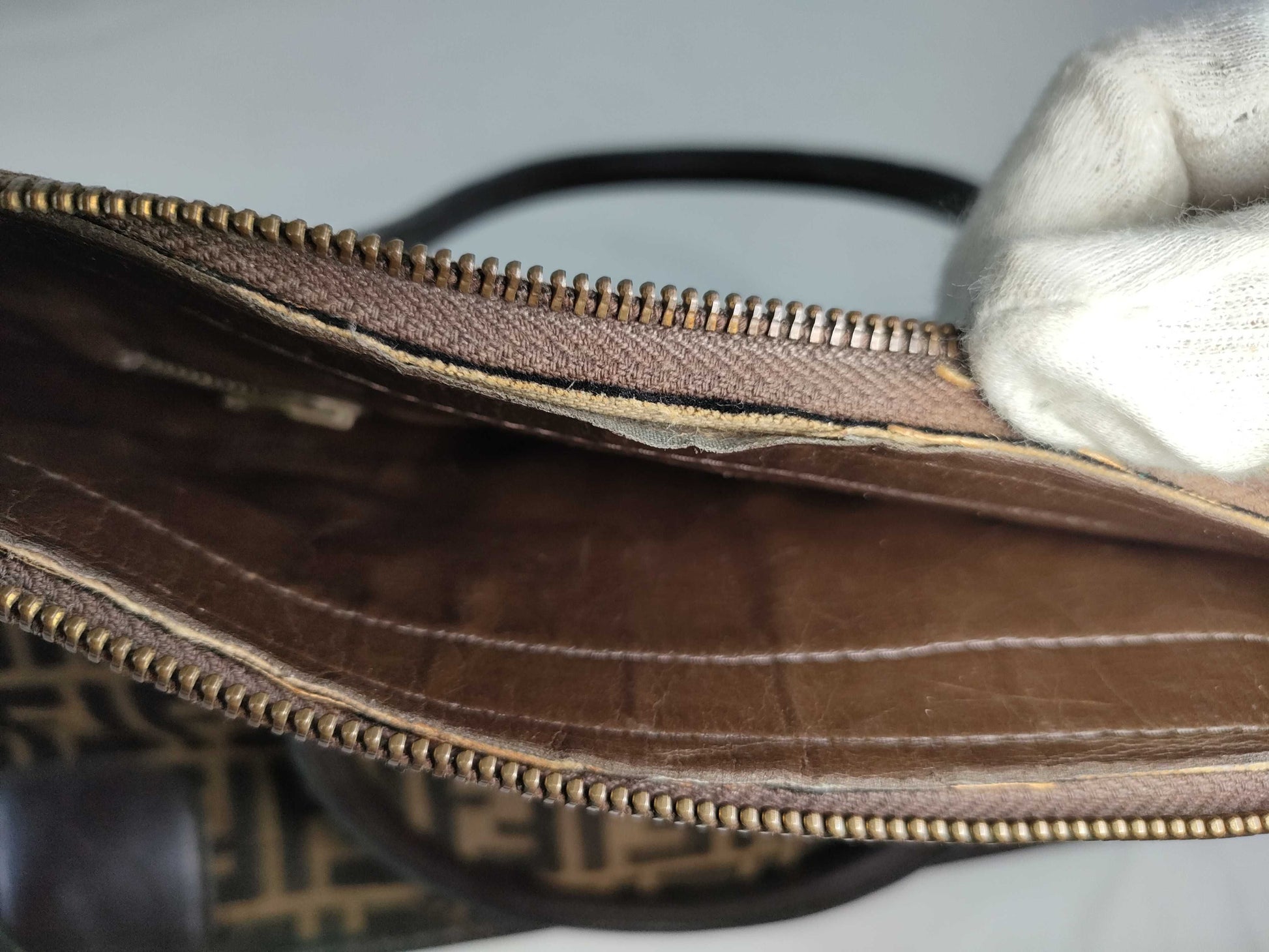 FENDI Zucca pattern FENDI handbag Zucca hardware handbag