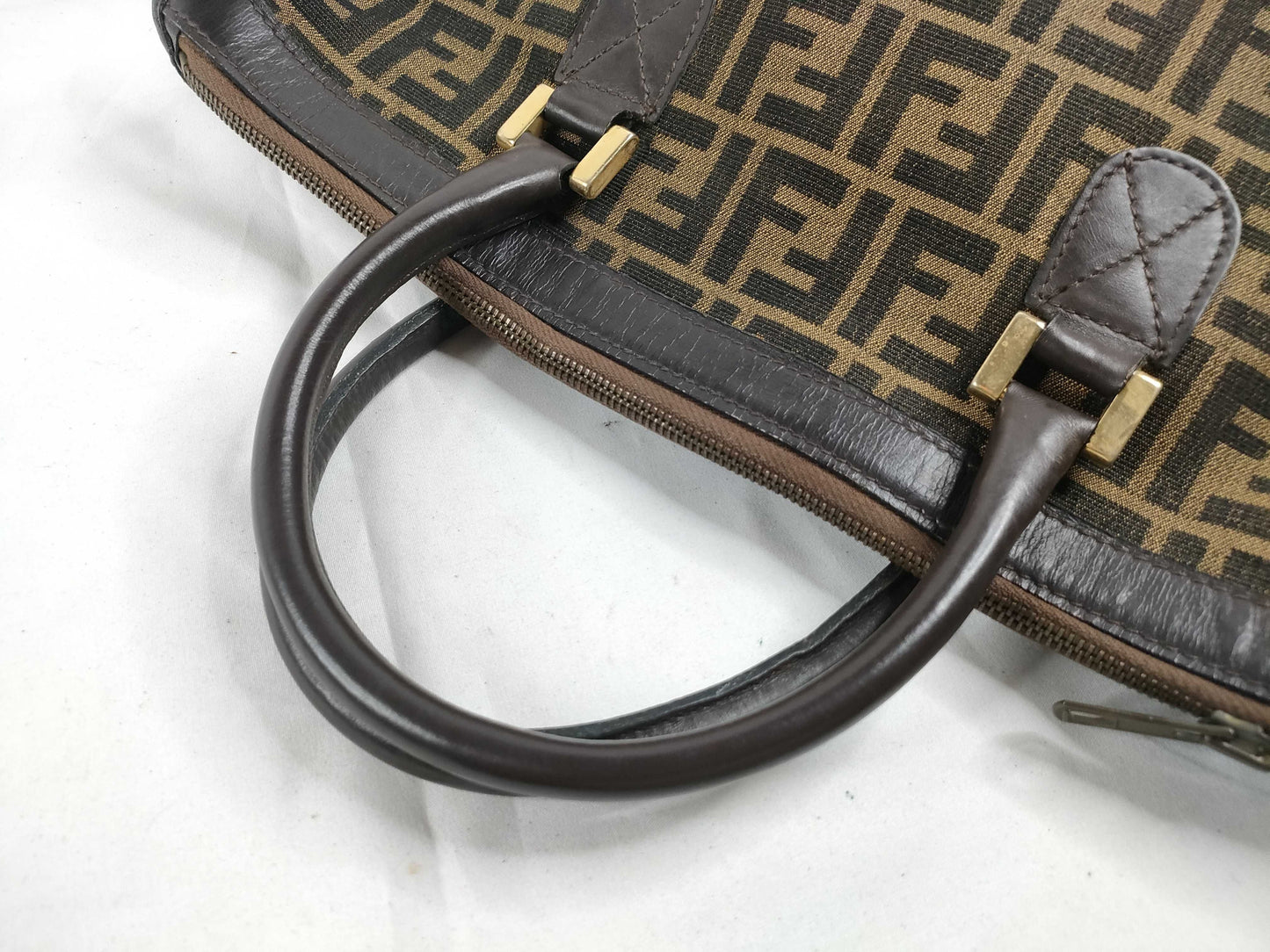 FENDI Zucca pattern FENDI handbag Zucca hardware handbag