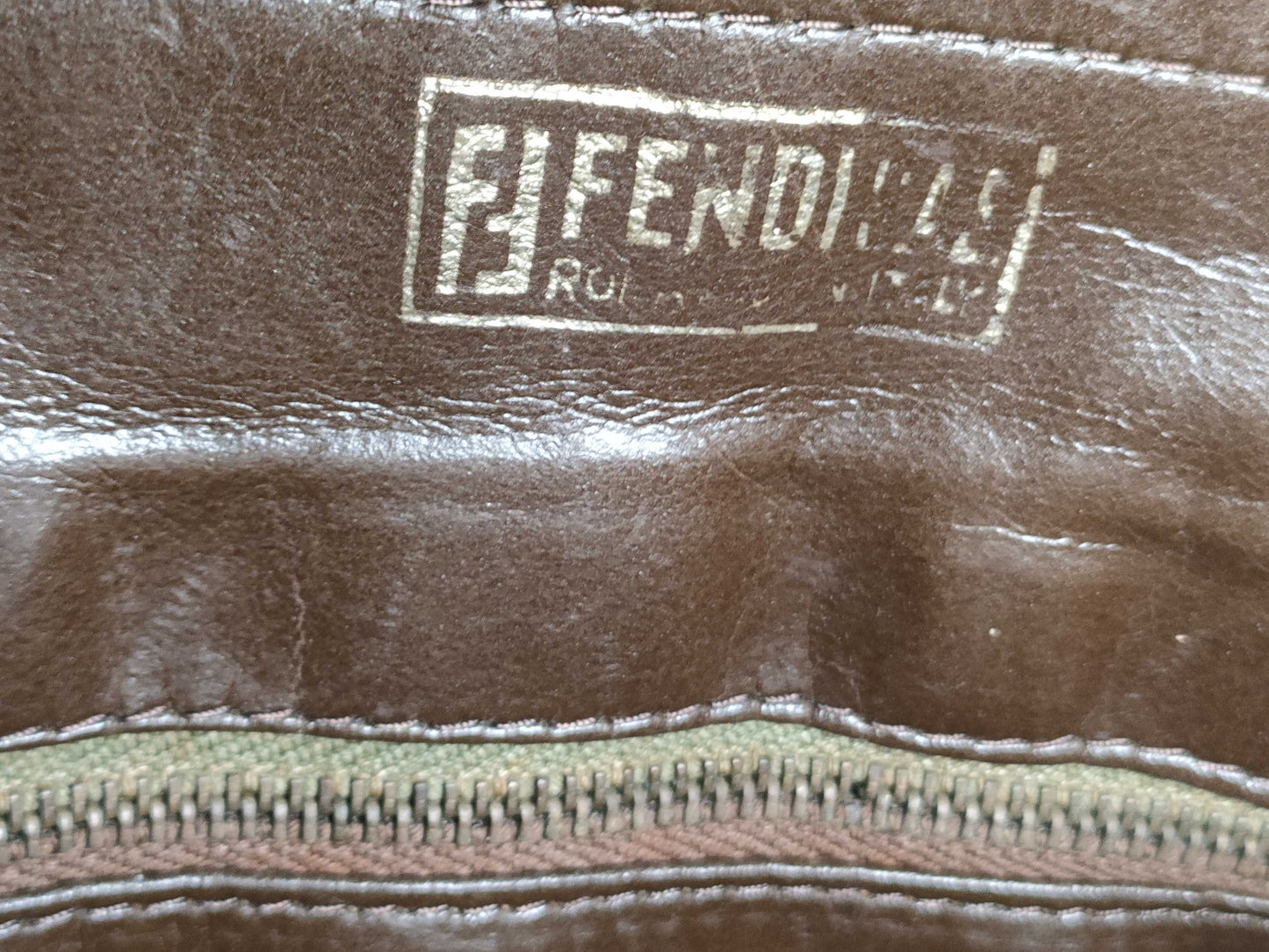 FENDI Zucca pattern FENDI handbag Zucca hardware handbag