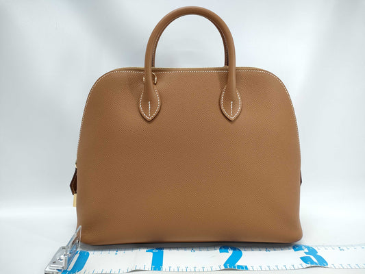 HERMES Bolide 1923 30 B Stamp Gold Hardware Handbag