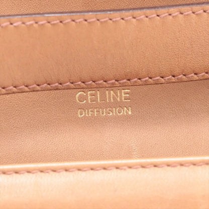CELINE C Macadam Carriage Hardware PVC and Leather Shoulder Bag Brown