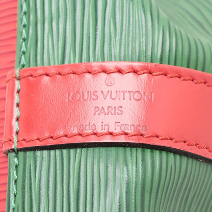 LOUIS VUITTON Epi Petit Noe M44147 AR0916 Green x Red Shoulder Bag