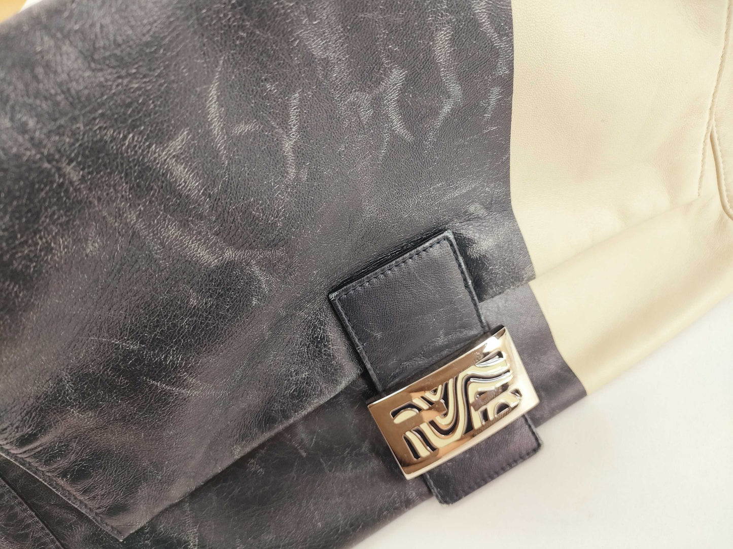 FENDI Mamma Bucket Two-Tone Shoulder Bag