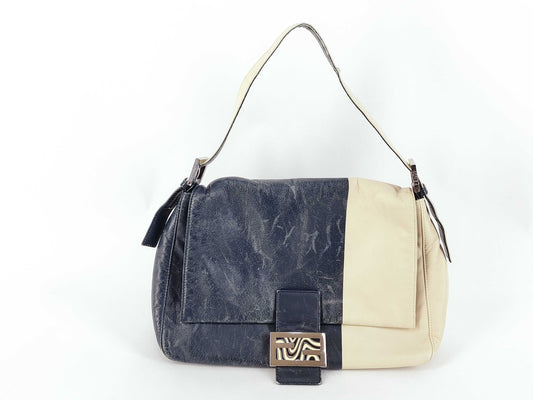 FENDI Mamma Bucket Two-Tone Shoulder Bag