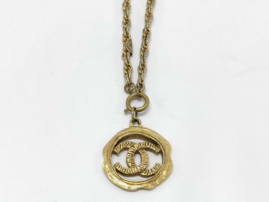 CHANEL Chanel Necklace Gold GP Necklace