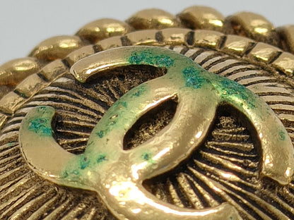 CHANEL Coco Mark Earrings Gold Earrings