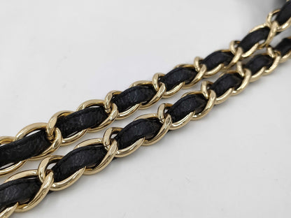 CHANEL Caviar Deca Matelasse Gold Hardware Shoulder Bag