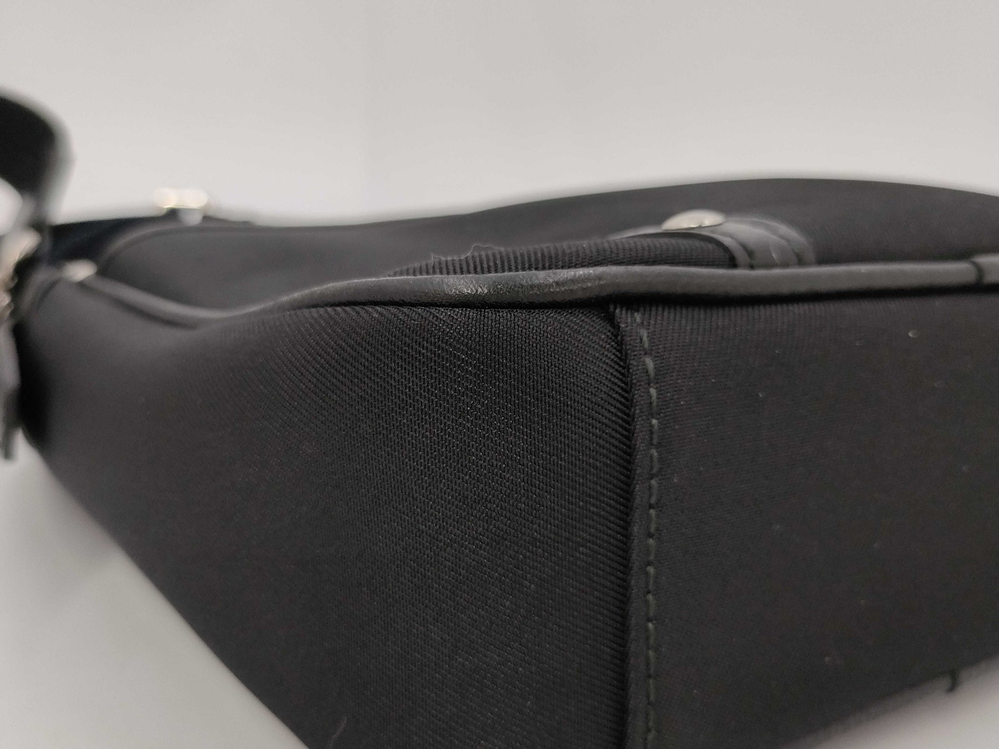 BURBERRY Checked Shoulder Bag Black Shoulder Bag