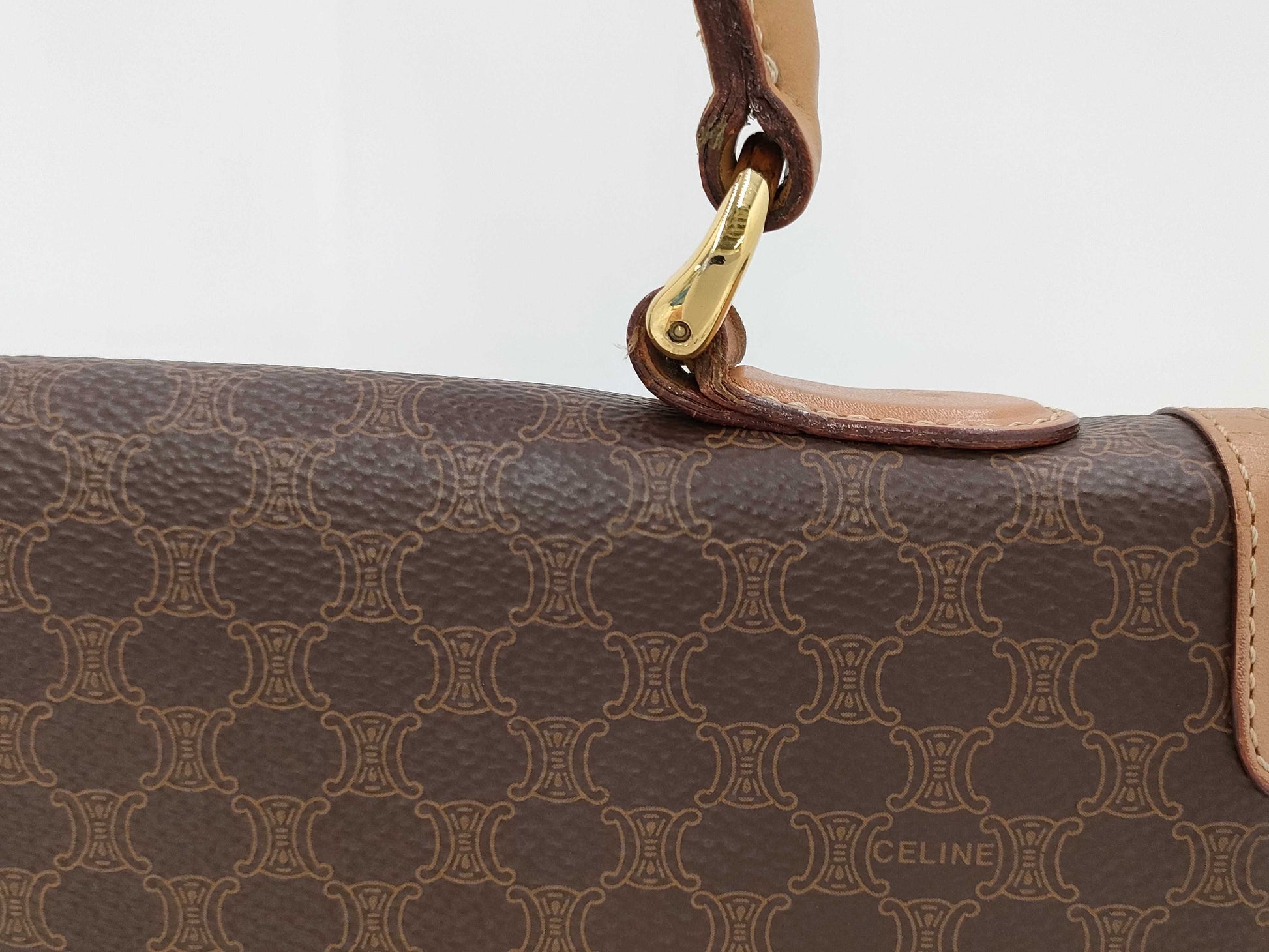 CELINE Macadam Gancini Handbag