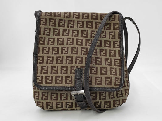 FENDI Zucchino Pattern Shoulder Bag