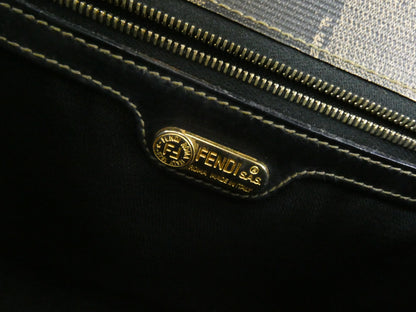 FENDI Pecan PVC Leather 2-Way Handbag