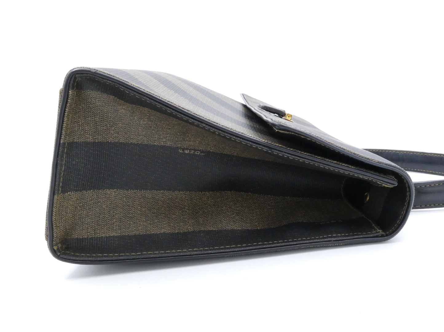 FENDI Pecan PVC Leather 2-Way Handbag