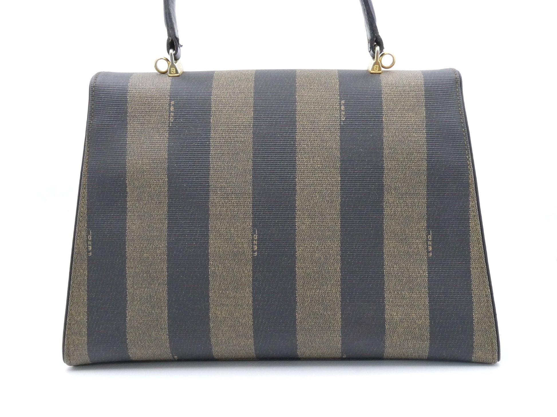 FENDI Pecan PVC Leather 2-Way Handbag